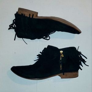 ALDO Wadia Suede Tassel Western Flat Boots